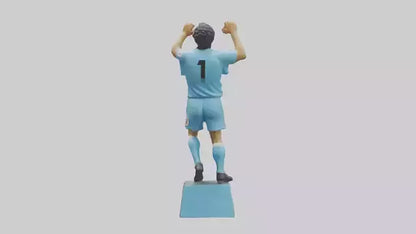 3D model Diego Maradona statue model VR / AR / low-poly