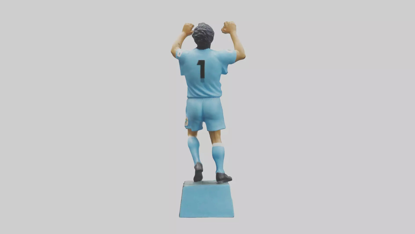 3D model Diego Maradona statue model VR / AR / low-poly