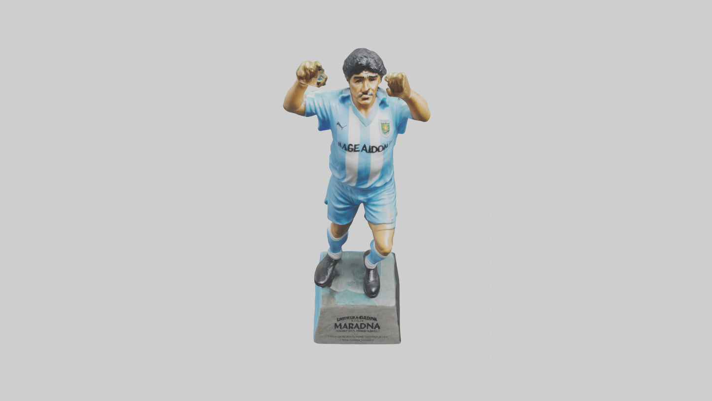 3D model Diego Maradona statue model VR / AR / low-poly