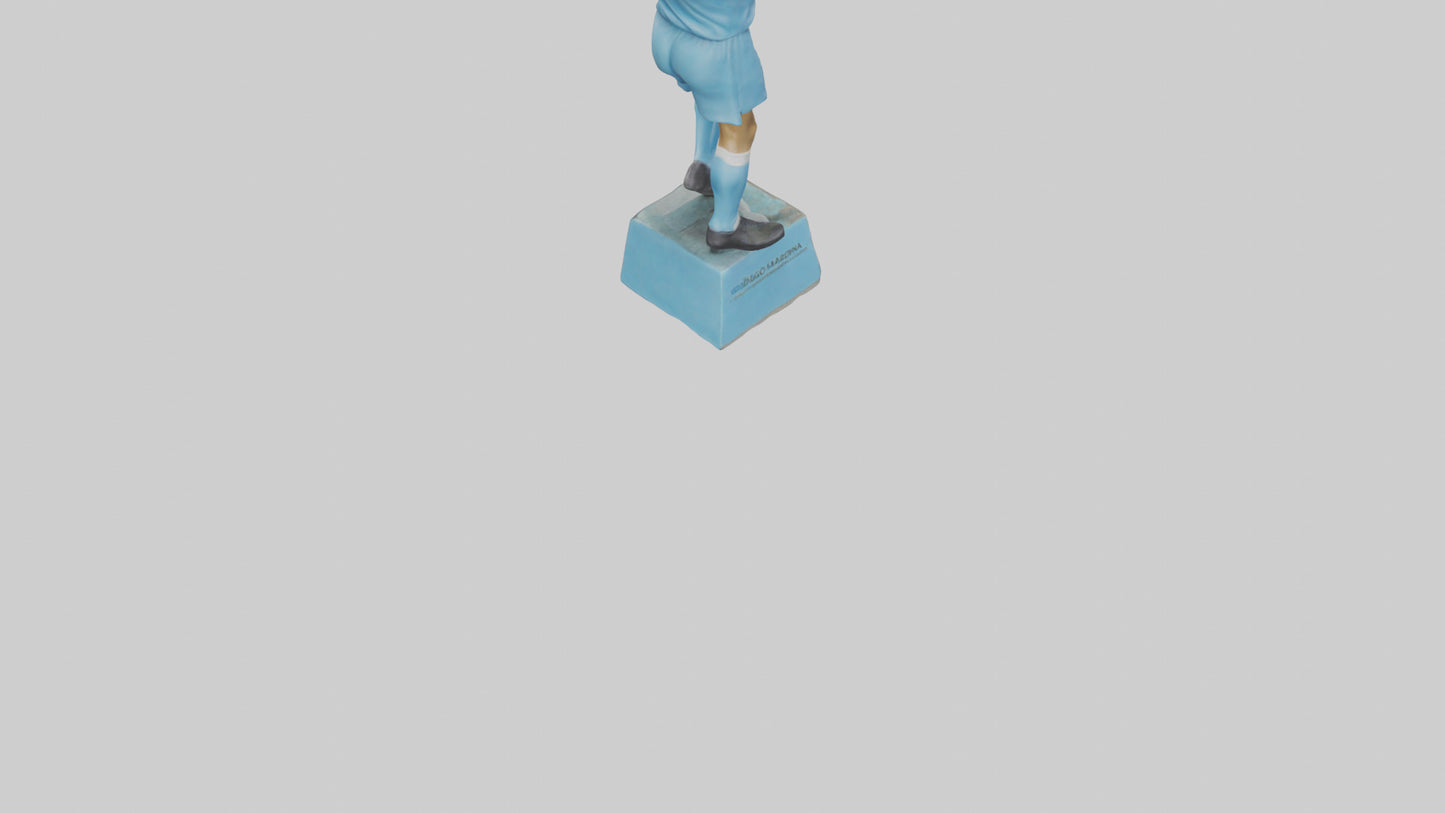3D model Diego Maradona statue model VR / AR / low-poly