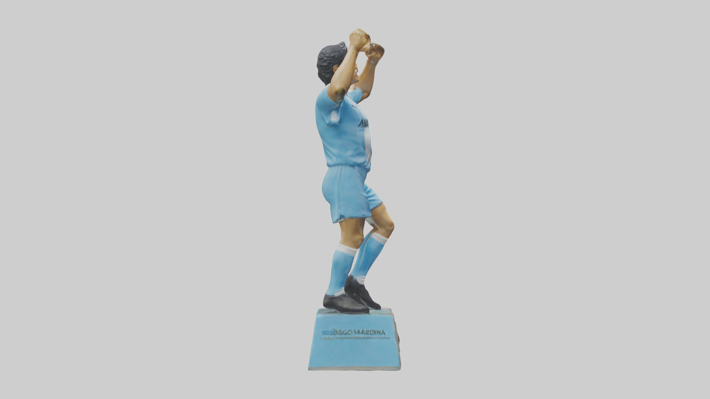 3D model Diego Maradona statue model VR / AR / low-poly
