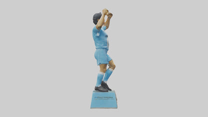 3D model Diego Maradona statue model VR / AR / low-poly