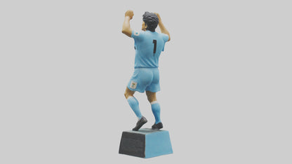 3D model Diego Maradona statue model VR / AR / low-poly
