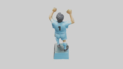 3D model Diego Maradona statue model VR / AR / low-poly