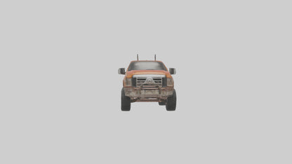 3D model Dieselpowered Pickup Truck model 2 VR / AR / low-poly