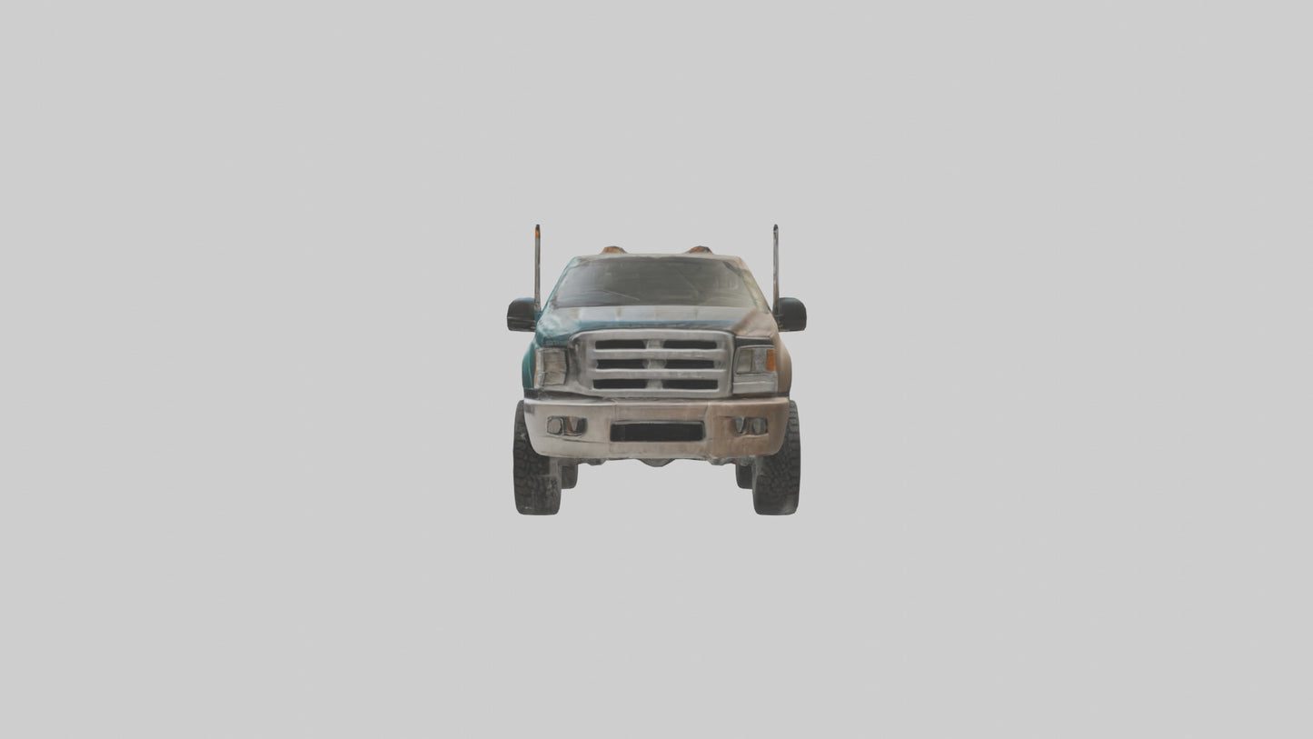 3D model Dieselpowered Pickup Truck model 2 VR / AR / low-poly