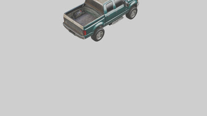 3D model Dieselpowered Pickup Truck model 2 VR / AR / low-poly