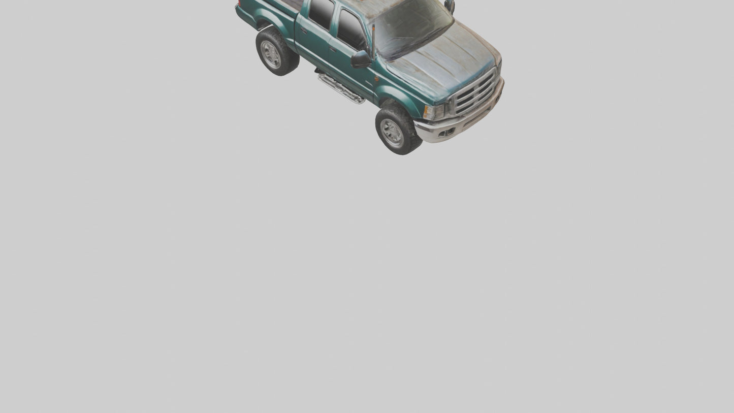 3D model Dieselpowered Pickup Truck model 2 VR / AR / low-poly