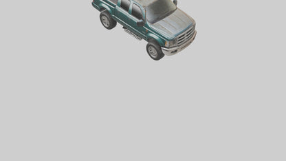 3D model Dieselpowered Pickup Truck model 2 VR / AR / low-poly