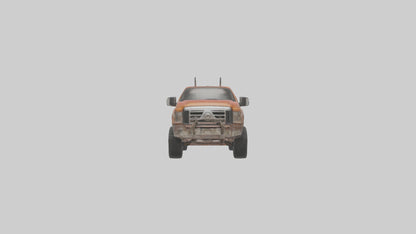 3D model Dieselpowered Pickup Truck model 2 VR / AR / low-poly