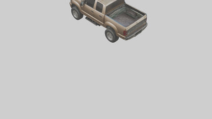 3D model Dieselpowered Pickup Truck model 2 VR / AR / low-poly