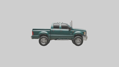 3D model Dieselpowered Pickup Truck model 2 VR / AR / low-poly