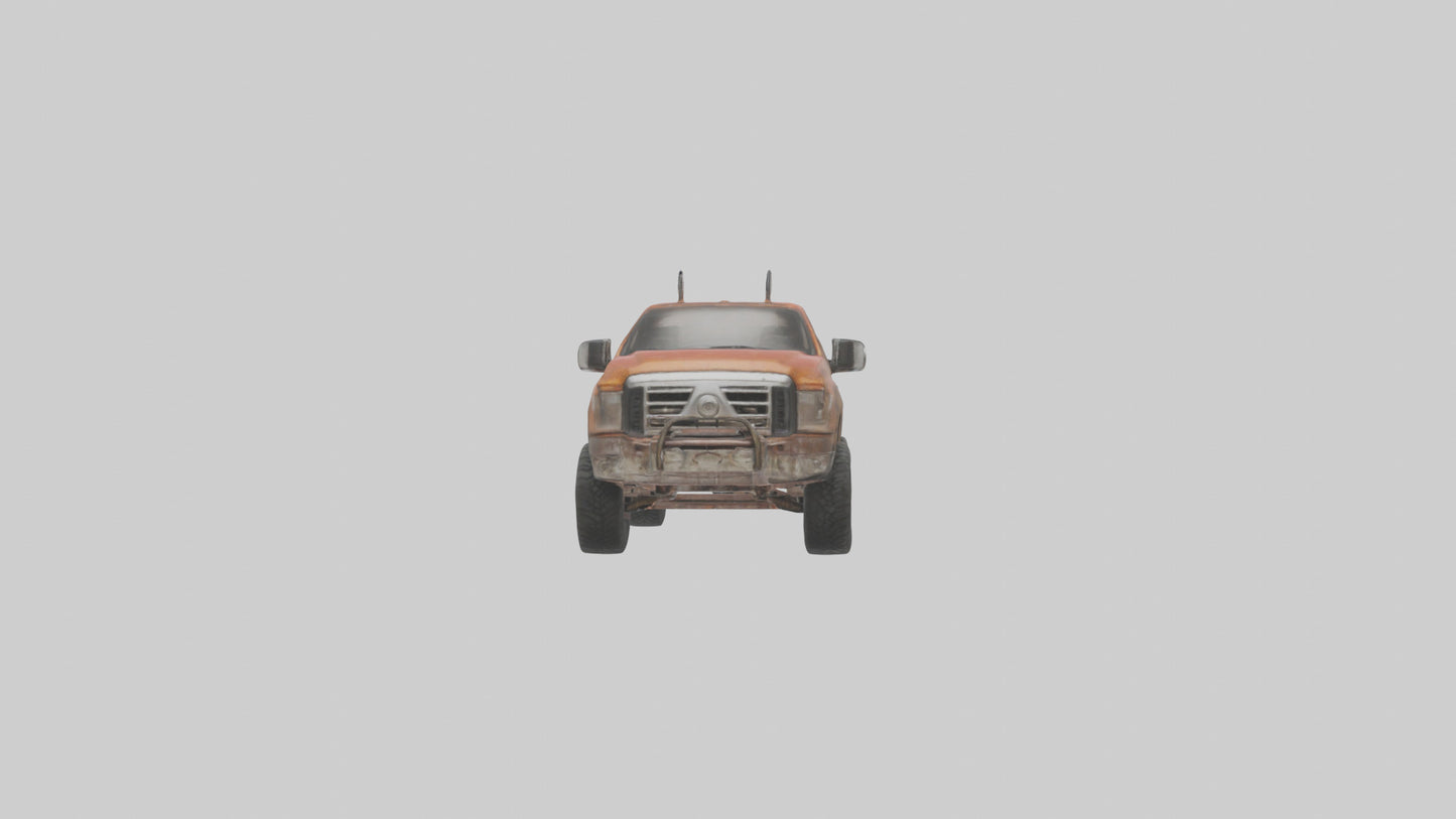 3D model Dieselpowered Pickup Truck model 2 VR / AR / low-poly