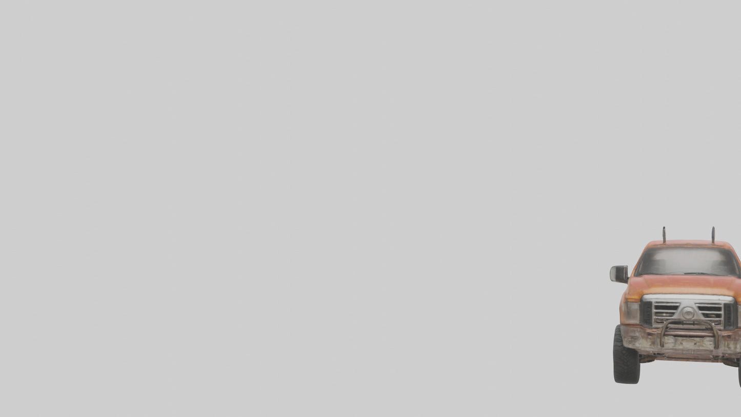 3D model Dieselpowered Pickup Truck model 2 VR / AR / low-poly