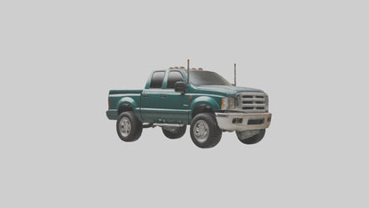 3D model Dieselpowered Pickup Truck model 2 VR / AR / low-poly