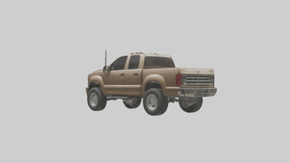 3D model Dieselpowered Pickup Truck model 2 VR / AR / low-poly