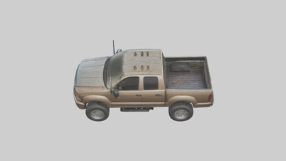 3D model Dieselpowered Pickup Truck model 2 VR / AR / low-poly