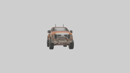 3D model Dieselpowered Pickup Truck model 2 VR / AR / low-poly