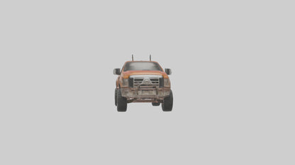 3D model Dieselpowered Pickup Truck model 2 VR / AR / low-poly