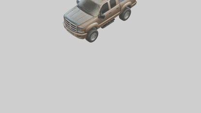 3D model Dieselpowered Pickup Truck model 2 VR / AR / low-poly