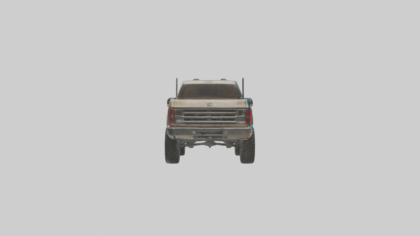 3D model Dieselpowered Pickup Truck model 2 VR / AR / low-poly