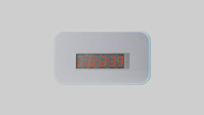 3D model Digital Alarm Wall Clock model VR / AR / low-poly