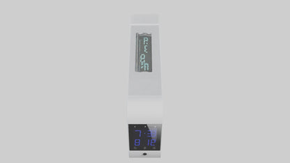 3D model Digital Alarm Wall Clock model VR / AR / low-poly