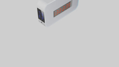 3D model Digital Alarm Wall Clock model VR / AR / low-poly