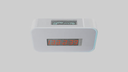 3D model Digital Alarm Wall Clock model VR / AR / low-poly