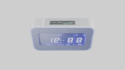 3D model Digital Alarm Wall Clock model VR / AR / low-poly