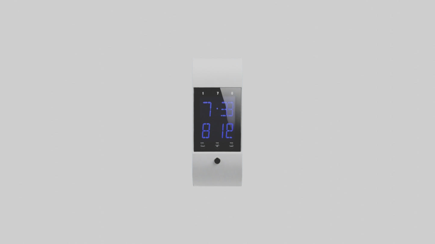 3D model Digital Alarm Wall Clock model VR / AR / low-poly