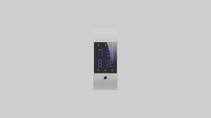 3D model Digital Alarm Wall Clock model VR / AR / low-poly