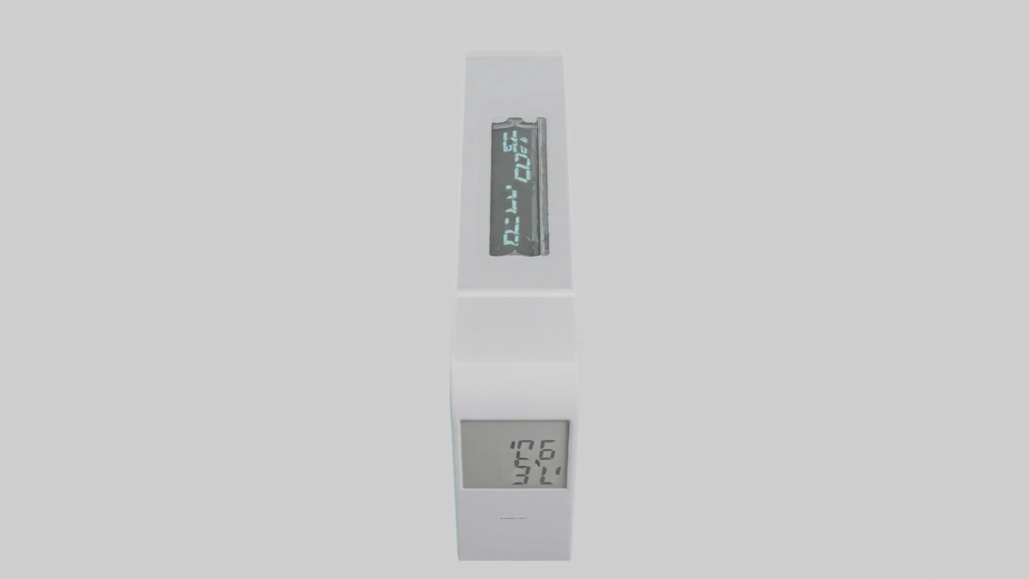 3D model Digital Alarm Wall Clock model VR / AR / low-poly