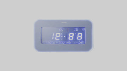 3D model Digital Alarm Wall Clock model VR / AR / low-poly