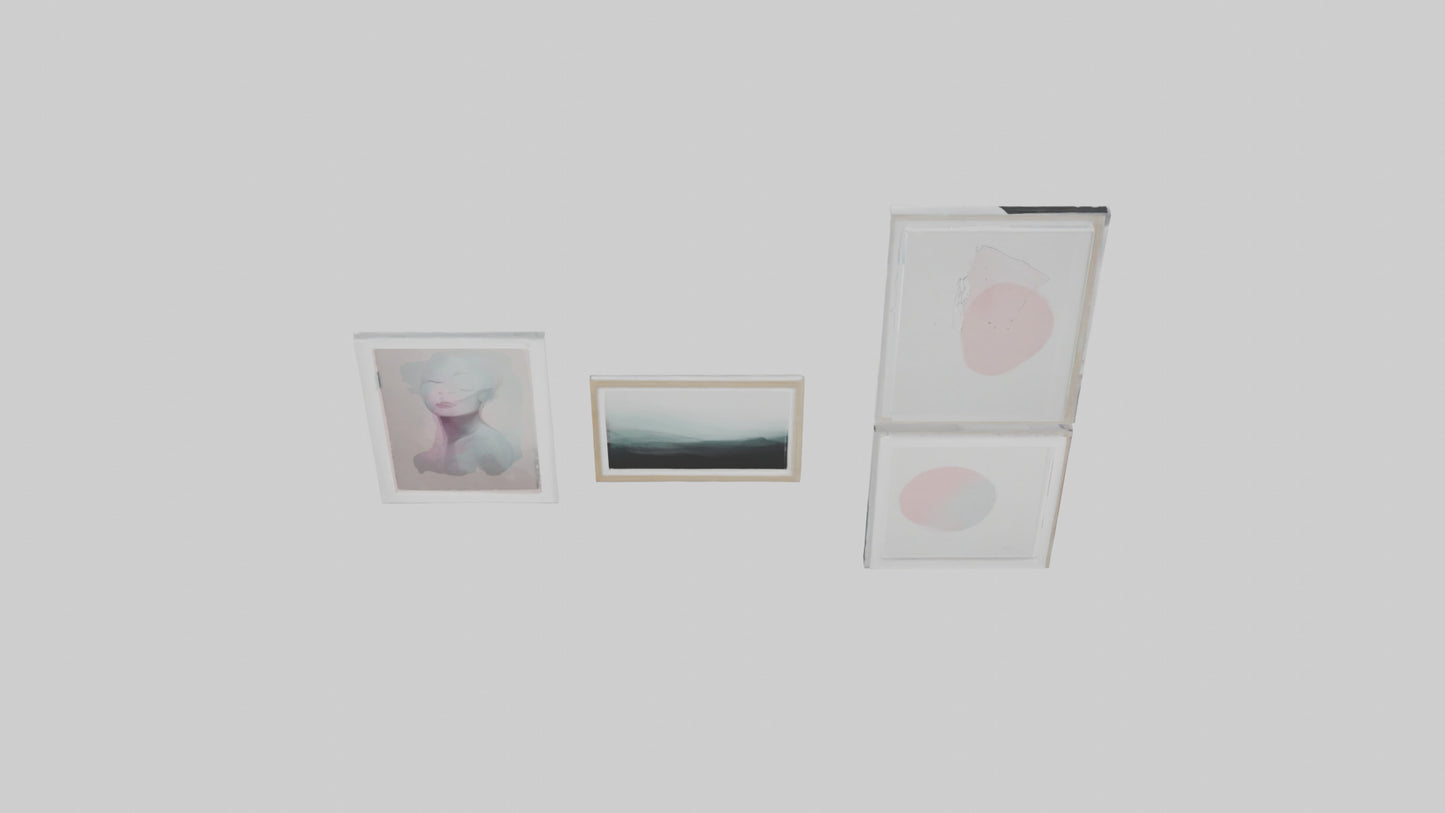 3D model Digital Art Wall Prints VR / AR / low-poly