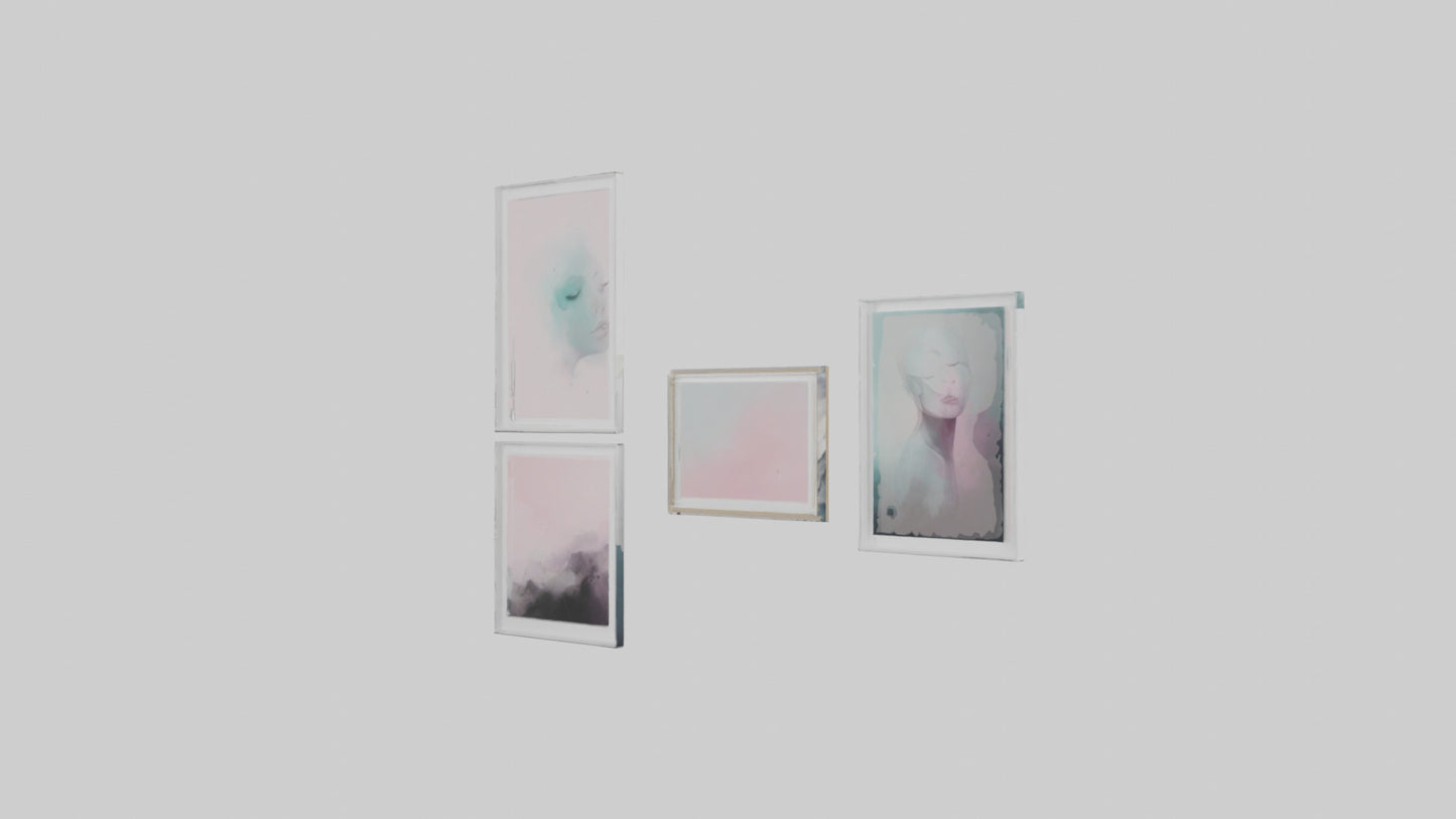 3D model Digital Art Wall Prints VR / AR / low-poly