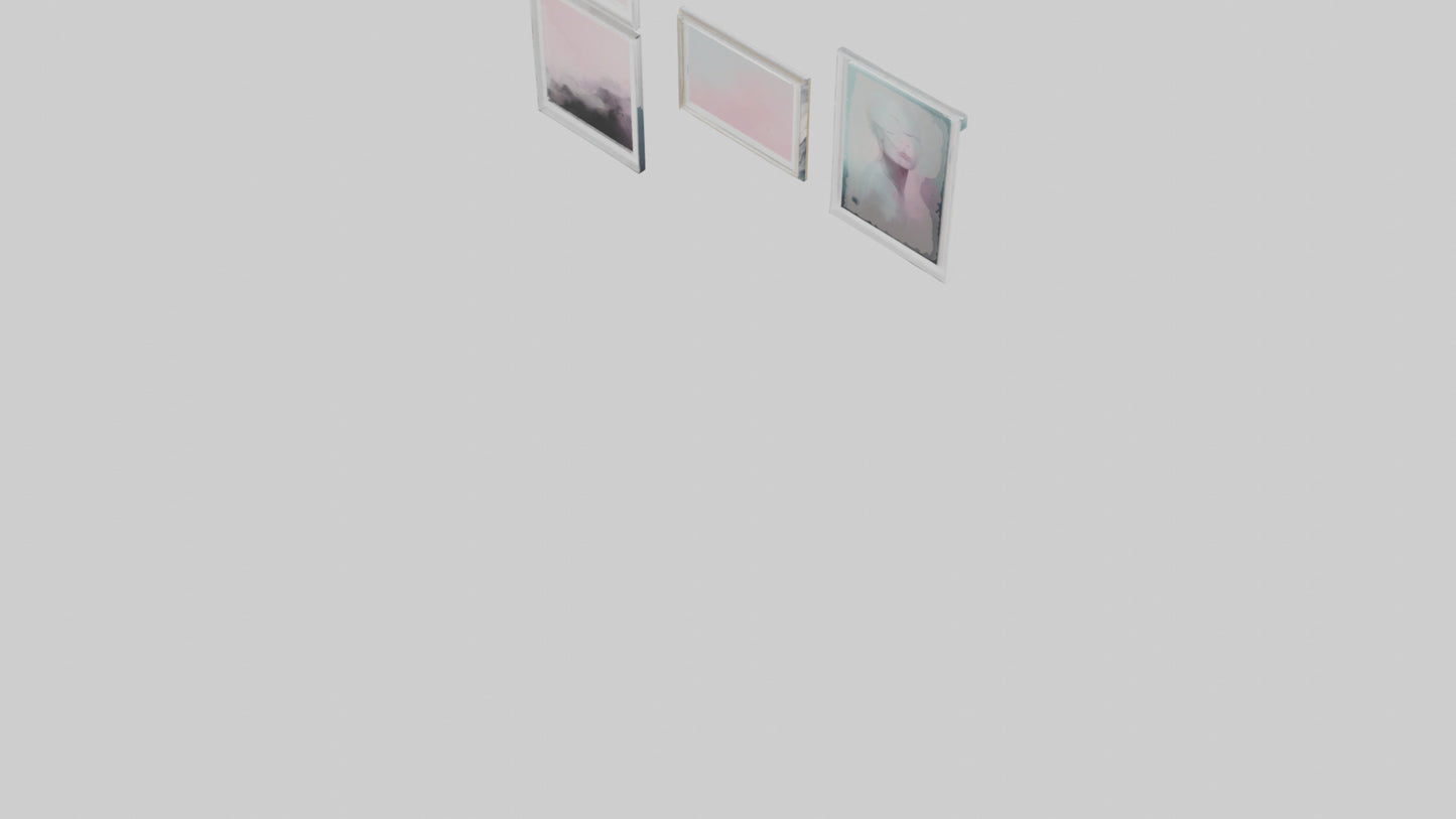 3D model Digital Art Wall Prints VR / AR / low-poly