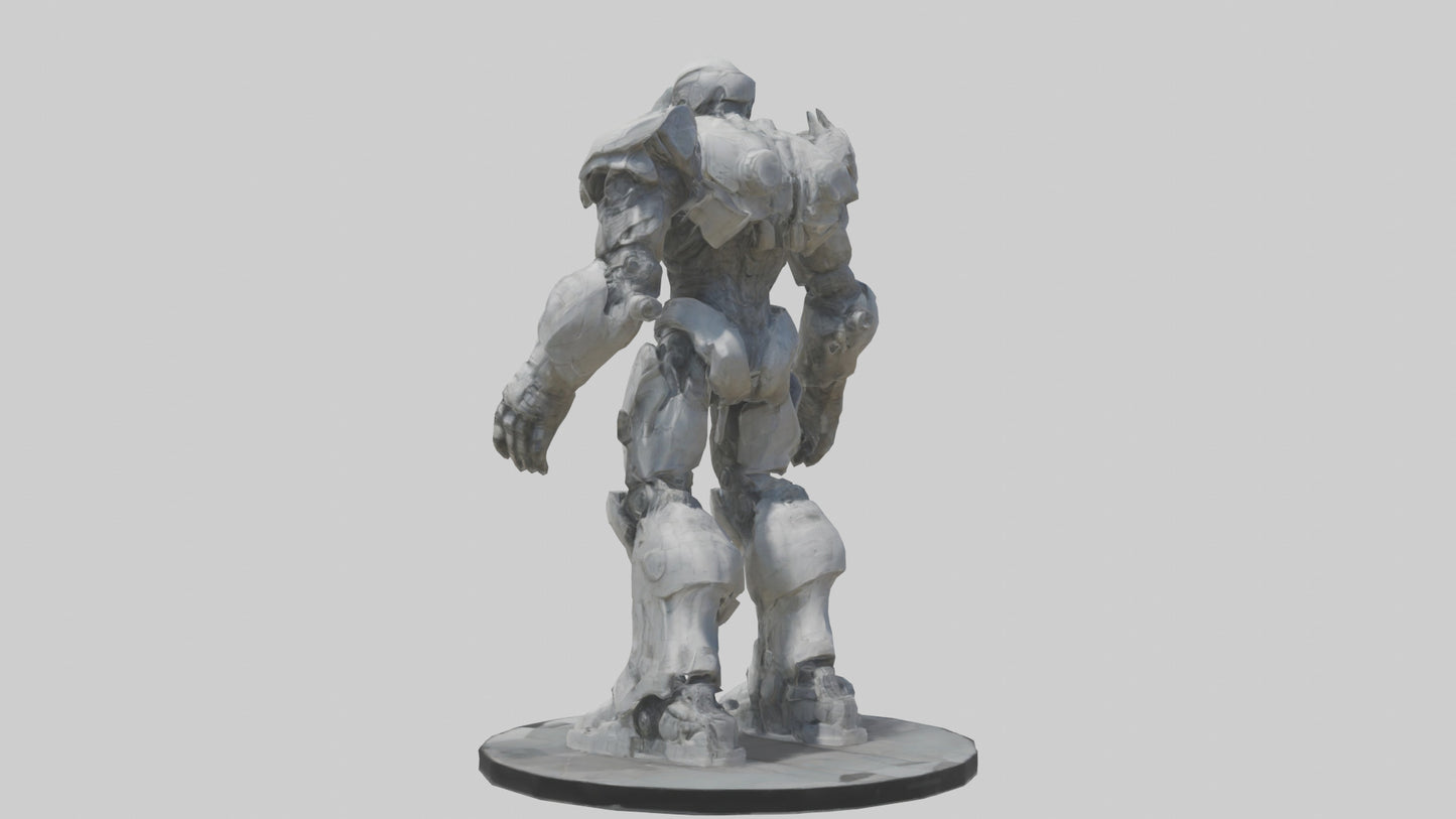 3D model Digital Colossus statue model VR / AR / low-poly