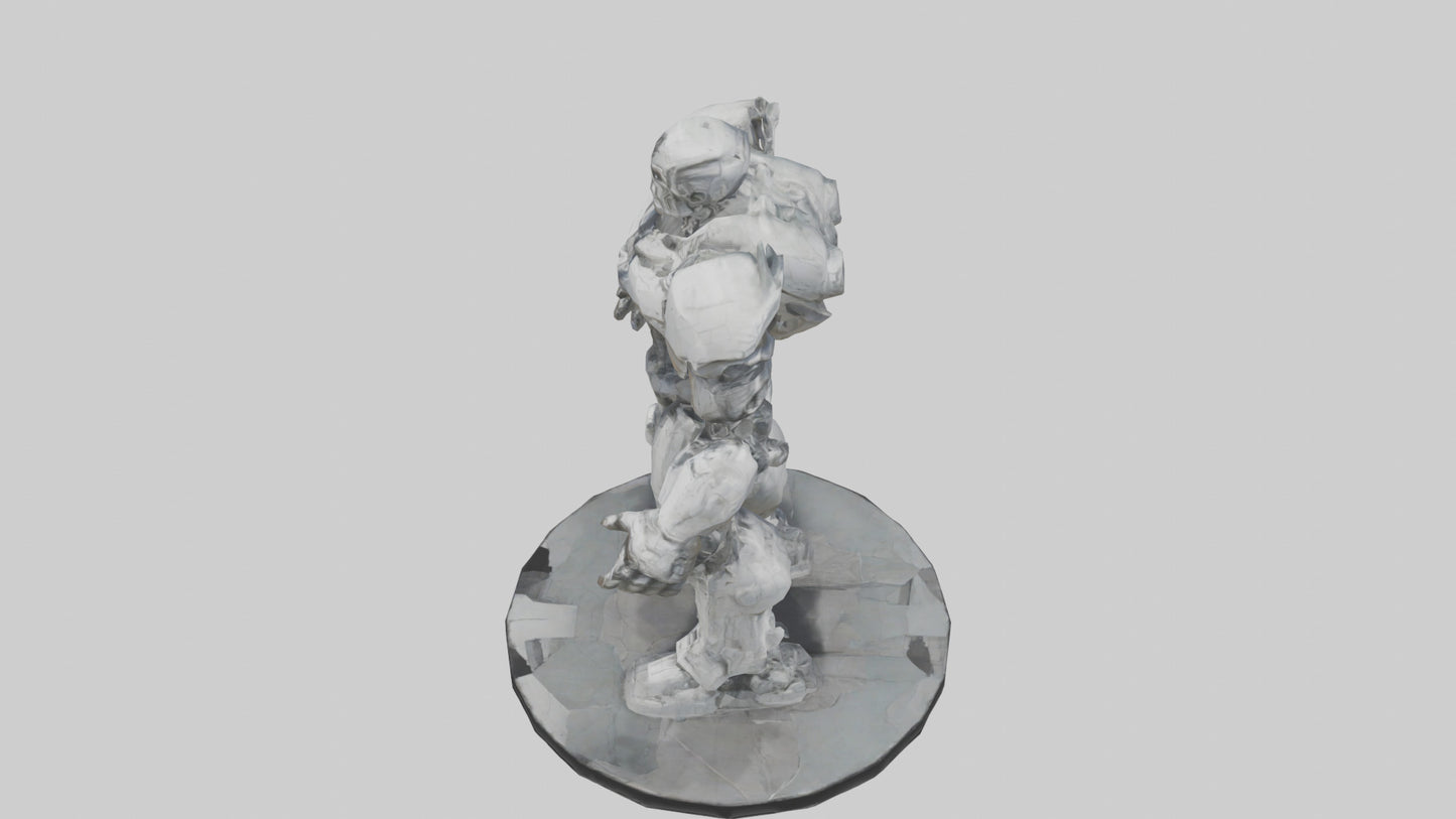 3D model Digital Colossus statue model VR / AR / low-poly