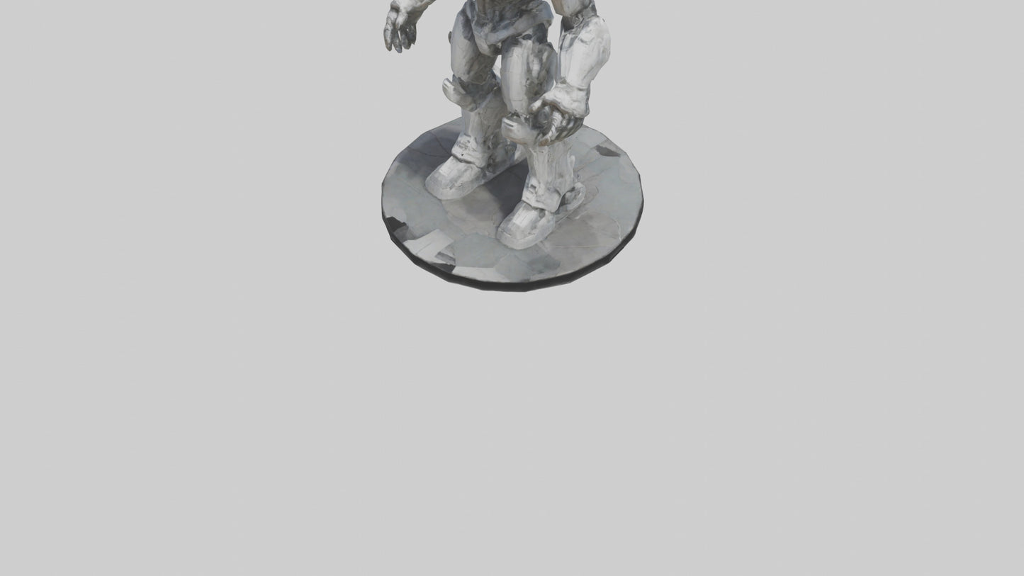 3D model Digital Colossus statue model VR / AR / low-poly
