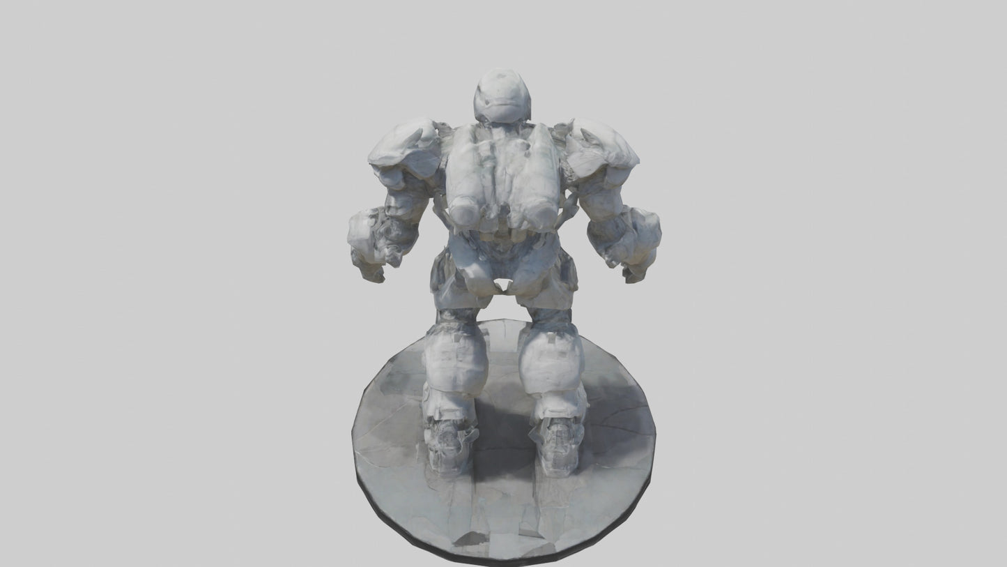 3D model Digital Colossus statue model VR / AR / low-poly