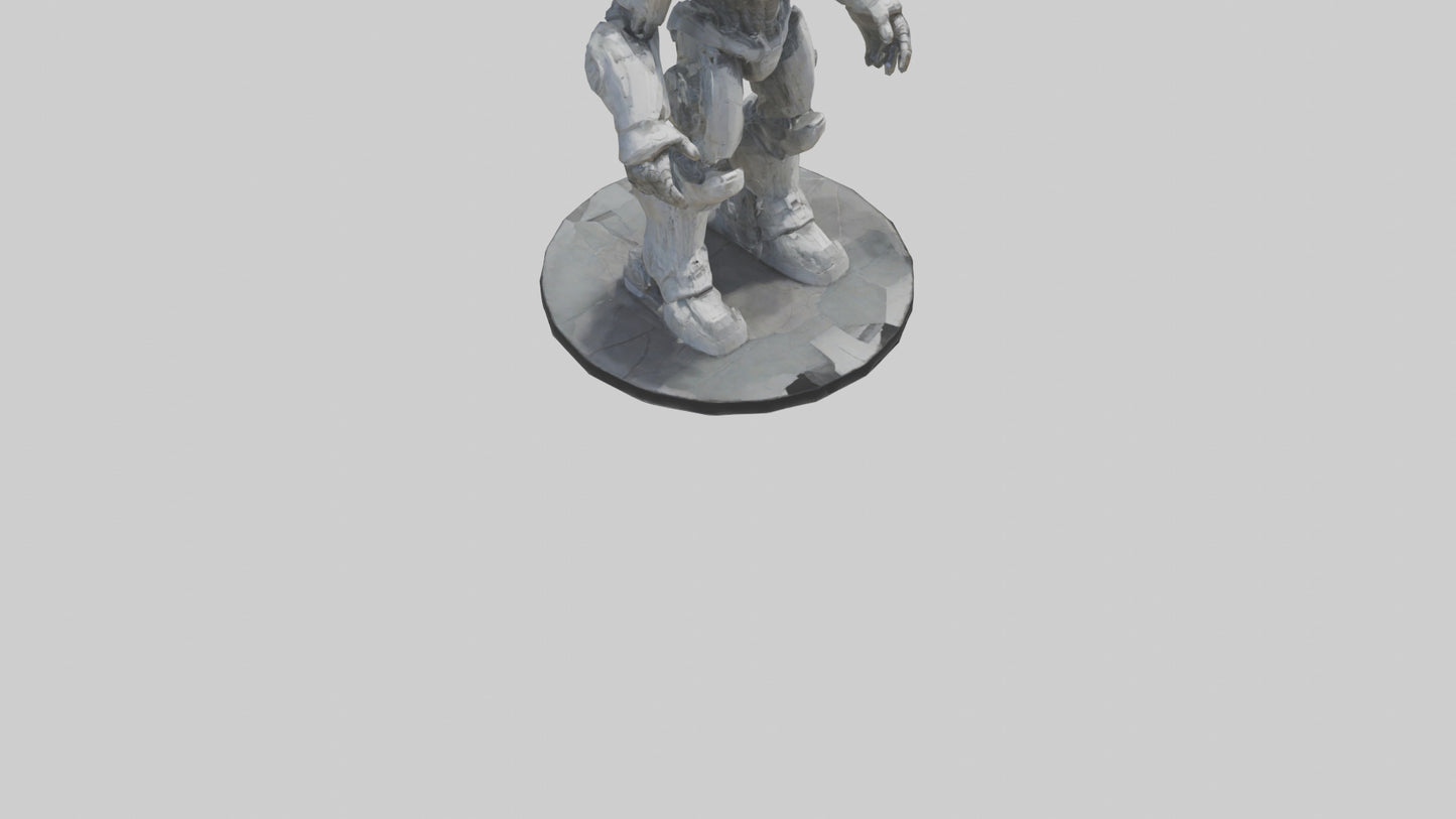 3D model Digital Colossus statue model VR / AR / low-poly