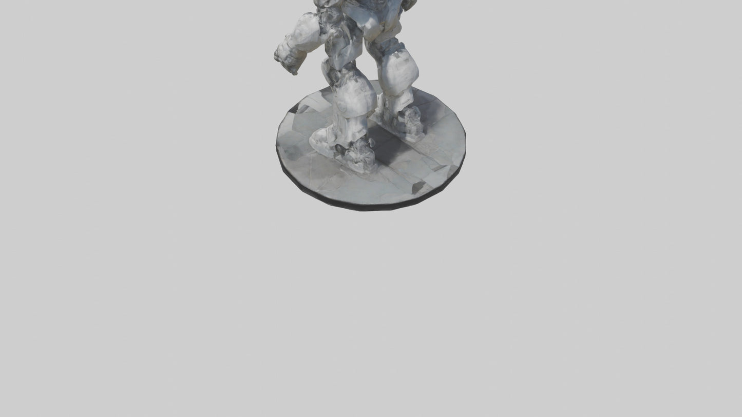 3D model Digital Colossus statue model VR / AR / low-poly