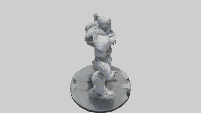 3D model Digital Colossus statue model VR / AR / low-poly