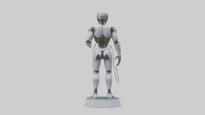 Digital Cyborg statue model VR / AR / low-poly
