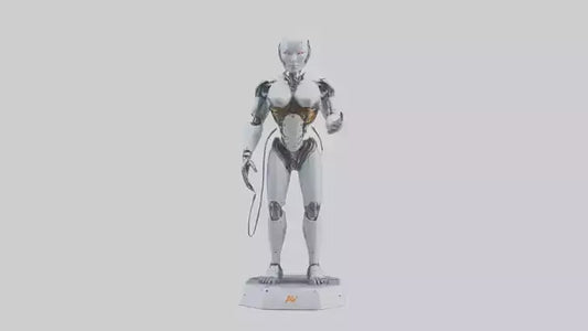 Digital Cyborg statue model VR / AR / low-poly