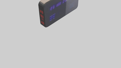3D model Digital Display Wall Clock model VR / AR / low-poly