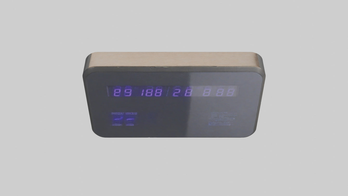 3D model Digital Display Wall Clock model VR / AR / low-poly