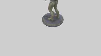 Digital Hunter statue model 3D model