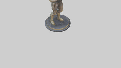 Digital Hunter statue model 3D model